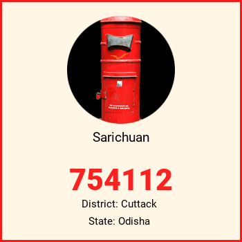 Sarichuan pin code, district Cuttack in Odisha