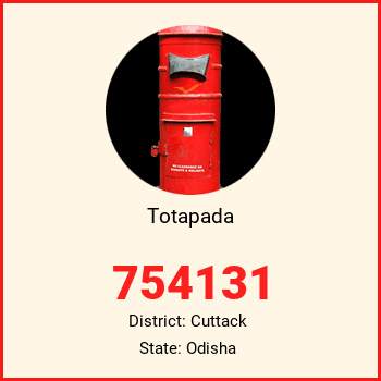Totapada pin code, district Cuttack in Odisha