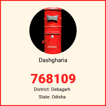 Dashgharia pin code, district Debagarh in Odisha