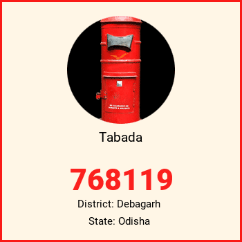 Tabada pin code, district Debagarh in Odisha
