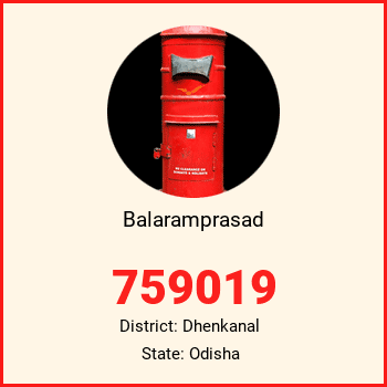 Balaramprasad pin code, district Dhenkanal in Odisha
