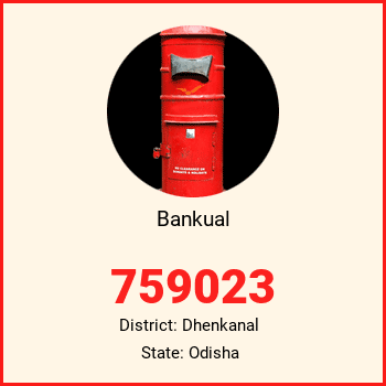 Bankual pin code, district Dhenkanal in Odisha