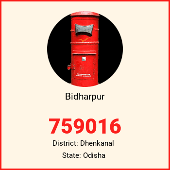 Bidharpur pin code, district Dhenkanal in Odisha