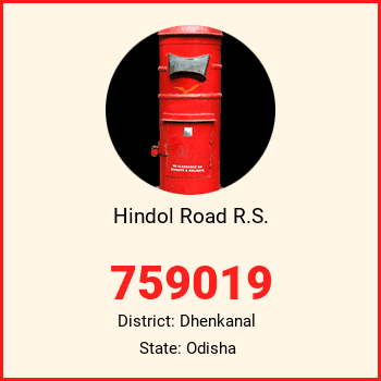 Hindol Road R.S. pin code, district Dhenkanal in Odisha