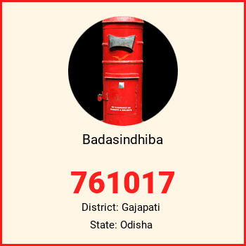Badasindhiba pin code, district Gajapati in Odisha