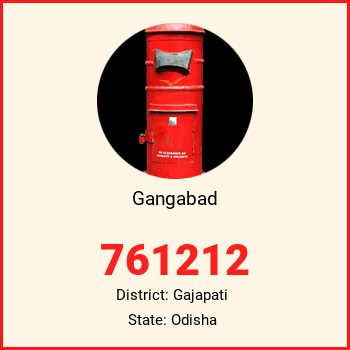 Gangabad pin code, district Gajapati in Odisha