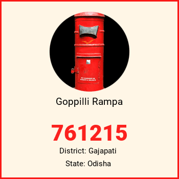 Goppilli Rampa pin code, district Gajapati in Odisha