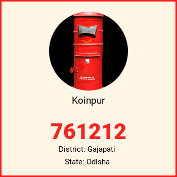 Koinpur pin code, district Gajapati in Odisha