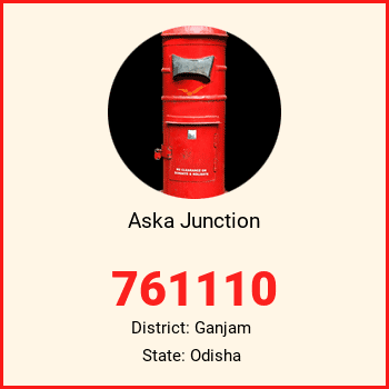 Aska Junction pin code, district Ganjam in Odisha
