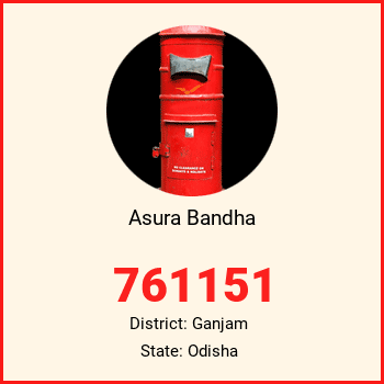 Asura Bandha pin code, district Ganjam in Odisha