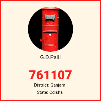G.D.Palli pin code, district Ganjam in Odisha