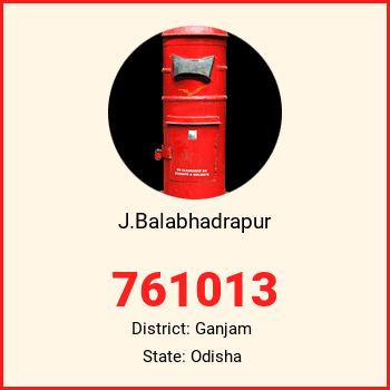 J.Balabhadrapur pin code, district Ganjam in Odisha