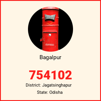 Bagalpur pin code, district Jagatsinghapur in Odisha