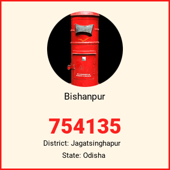 Bishanpur pin code, district Jagatsinghapur in Odisha
