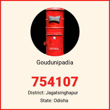 Goudunipadia pin code, district Jagatsinghapur in Odisha