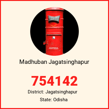 Madhuban Jagatsinghapur pin code, district Jagatsinghapur in Odisha