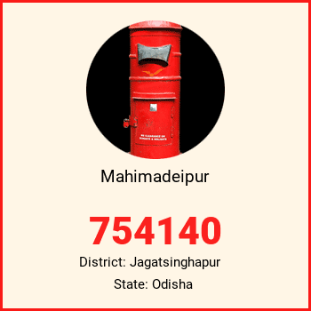 Mahimadeipur pin code, district Jagatsinghapur in Odisha