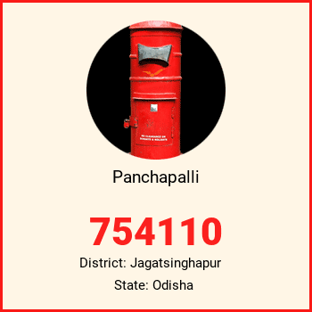 Panchapalli pin code, district Jagatsinghapur in Odisha