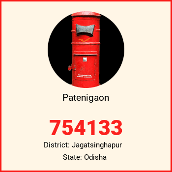 Patenigaon pin code, district Jagatsinghapur in Odisha