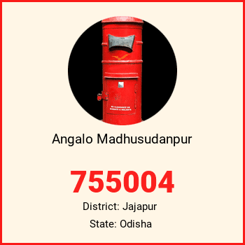 Angalo Madhusudanpur pin code, district Jajapur in Odisha