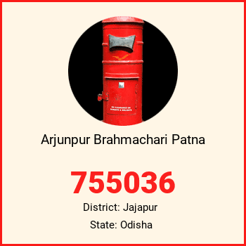 Arjunpur Brahmachari Patna pin code, district Jajapur in Odisha