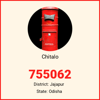 Chitalo pin code, district Jajapur in Odisha