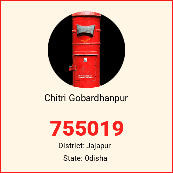 Chitri Gobardhanpur pin code, district Jajapur in Odisha