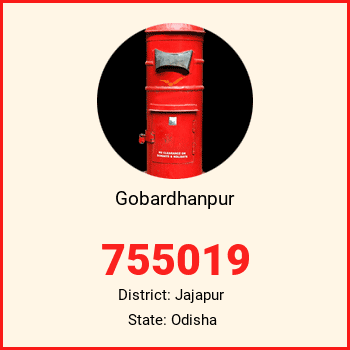 Gobardhanpur pin code, district Jajapur in Odisha