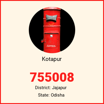 Kotapur pin code, district Jajapur in Odisha