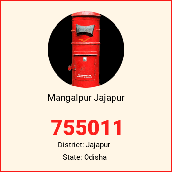Mangalpur Jajapur pin code, district Jajapur in Odisha