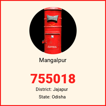Mangalpur pin code, district Jajapur in Odisha