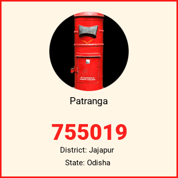 Patranga pin code, district Jajapur in Odisha