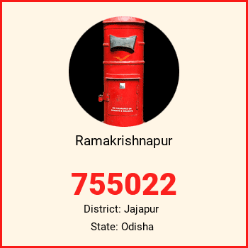 Ramakrishnapur pin code, district Jajapur in Odisha