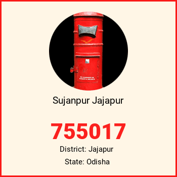 Sujanpur Jajapur pin code, district Jajapur in Odisha