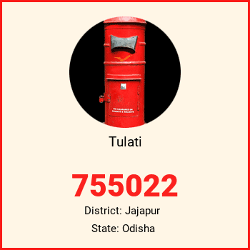 Tulati pin code, district Jajapur in Odisha