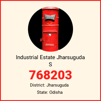 Industrial Estate Jharsuguda S pin code, district Jharsuguda in Odisha