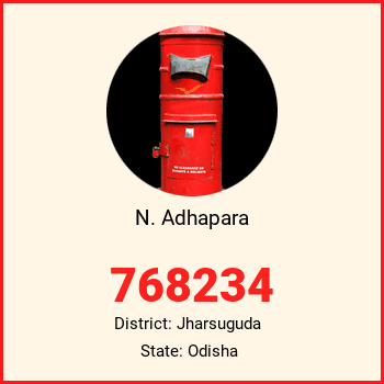 N. Adhapara pin code, district Jharsuguda in Odisha