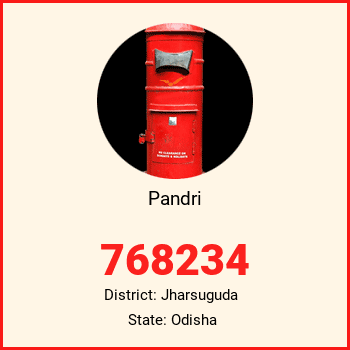 Pandri pin code, district Jharsuguda in Odisha