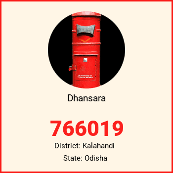 Dhansara pin code, district Kalahandi in Odisha