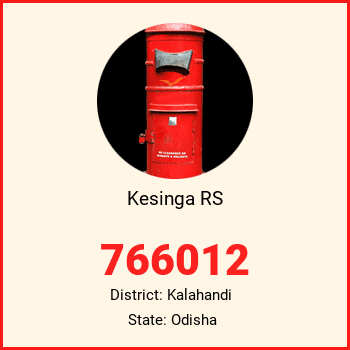 Kesinga RS pin code, district Kalahandi in Odisha