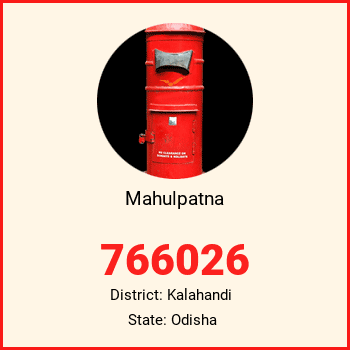 Mahulpatna pin code, district Kalahandi in Odisha