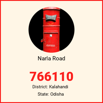 Narla Road pin code, district Kalahandi in Odisha