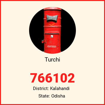 Turchi pin code, district Kalahandi in Odisha
