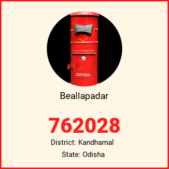 Beallapadar pin code, district Kandhamal in Odisha