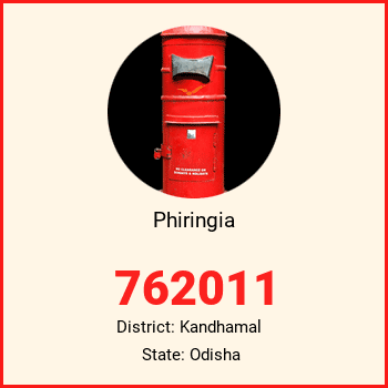 Phiringia pin code, district Kandhamal in Odisha