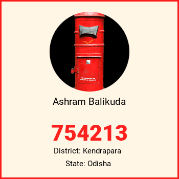 Ashram Balikuda pin code, district Kendrapara in Odisha