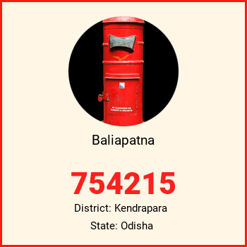 Baliapatna pin code, district Kendrapara in Odisha