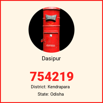 Dasipur pin code, district Kendrapara in Odisha