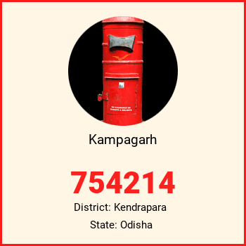 Kampagarh pin code, district Kendrapara in Odisha