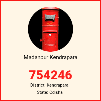 Madanpur Kendrapara pin code, district Kendrapara in Odisha